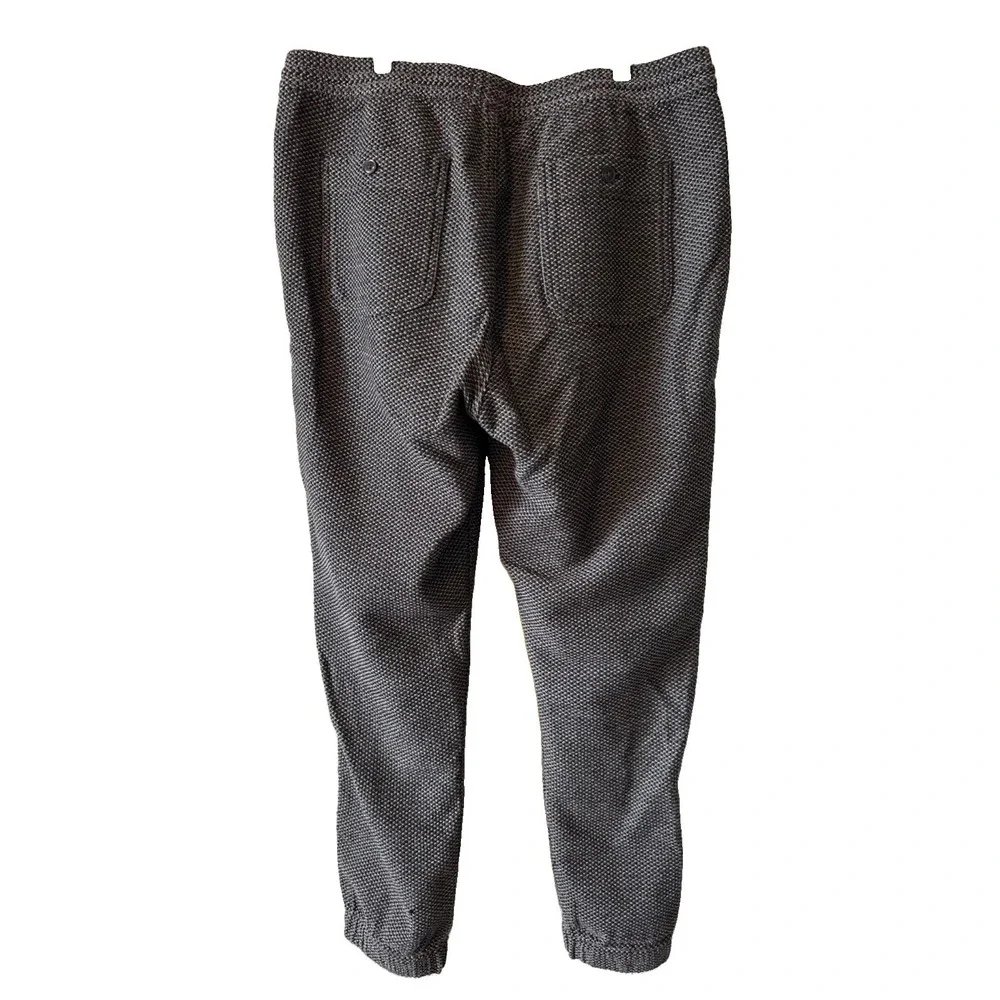 Taylor Stitch Huckberry Black Tweed Pull On Drawstring Jogger Pants Mens XL
